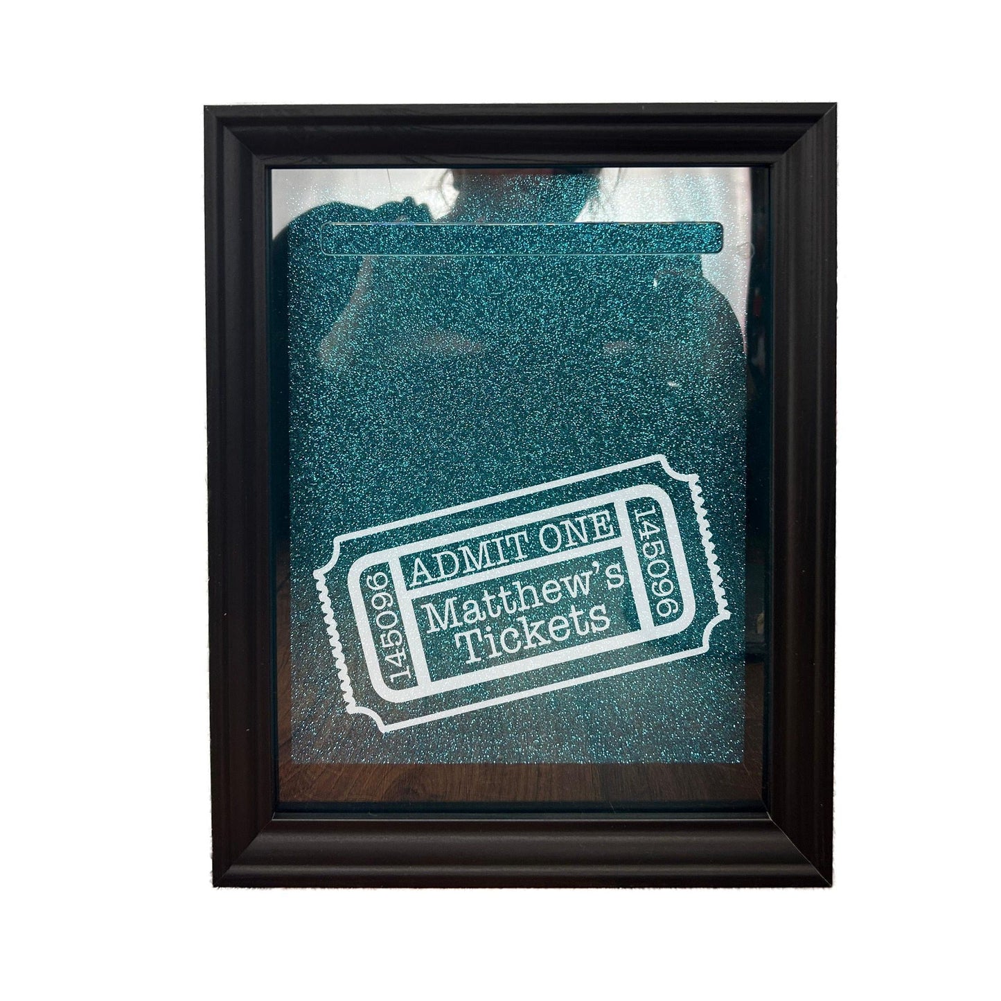 Ticket Box Keepsake - Personalised Frame Memory Box Gift - Concerts Football