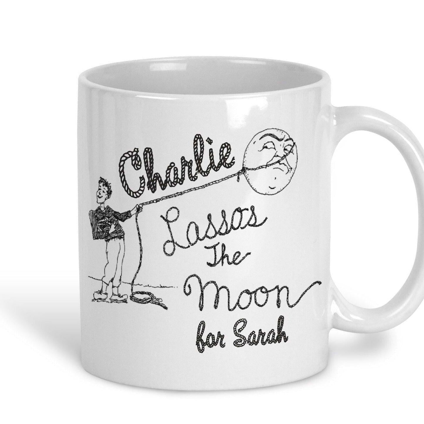 Its A Wonderful Life Lasso The Moon Personalised Valentine's Day Ceramic Mug