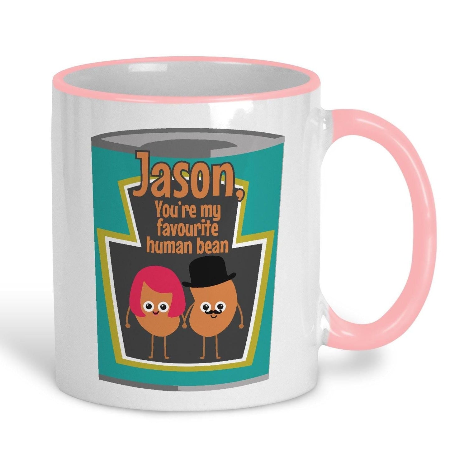 My Favourite Human Bean Baked Beans Heinz Personalised Mug Valentine's Day Boyfriend Girlfriend Gift Partner Love