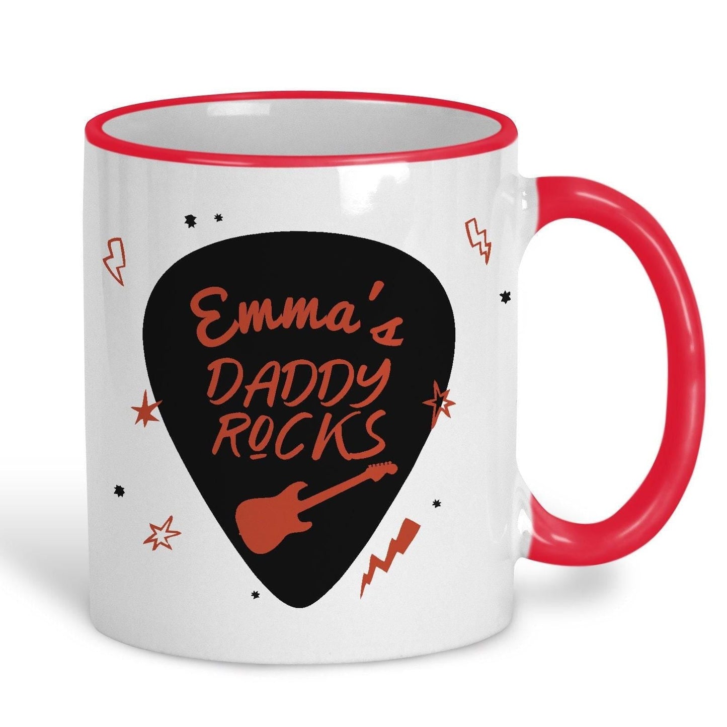 Daddy Rocks Father's Day Personalised Ceramic Mug