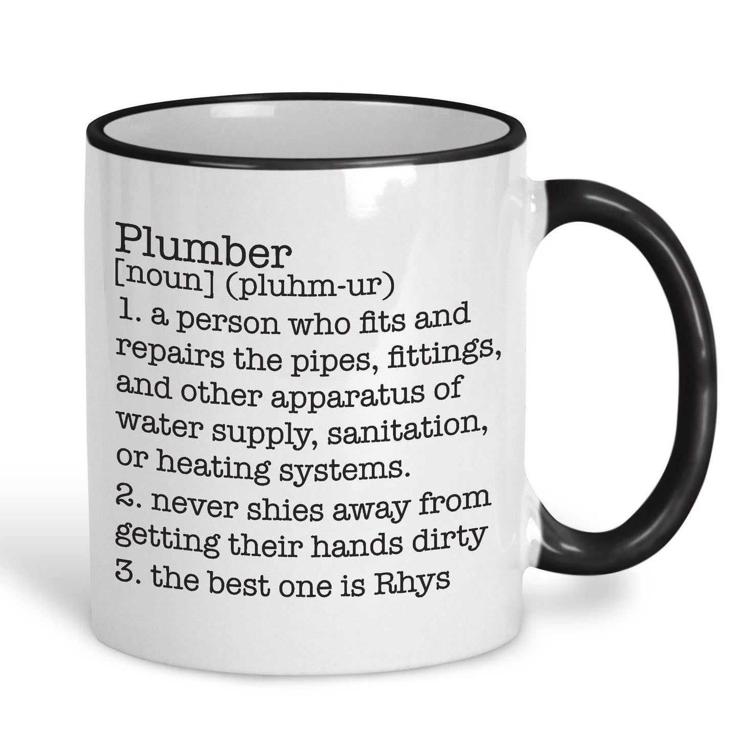 Plumber Definition Personalised Ceramic Mug