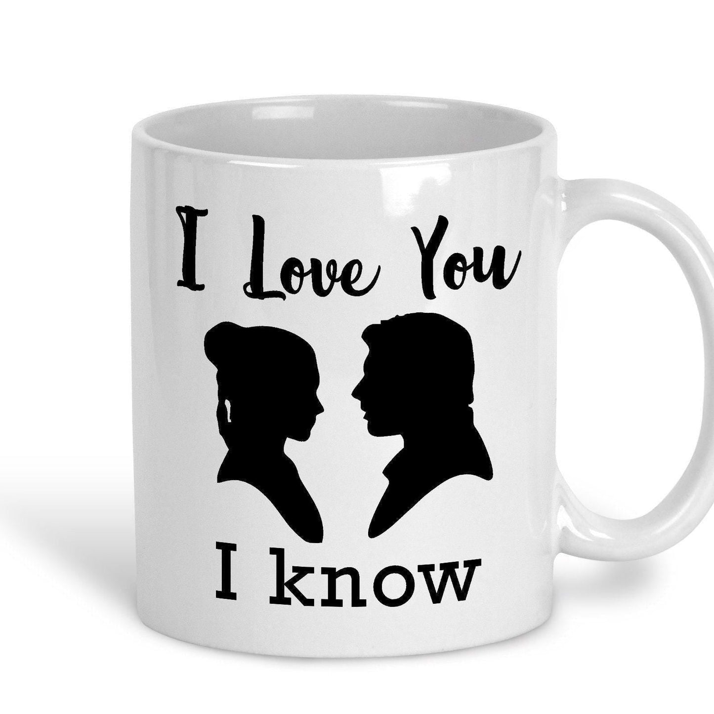 I Love You I Know Hans Solo Princess Leia Star Wars Personalised Mug