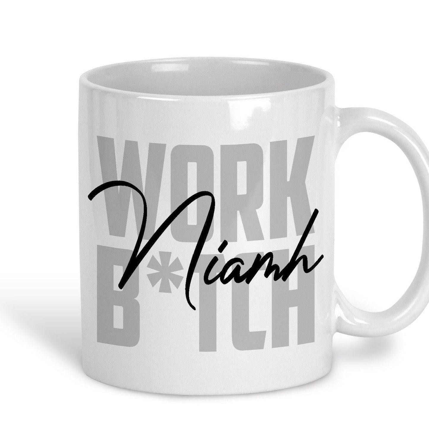 Work B*tch Britney Spears Quote Personalised Mug Gift Y2K Colourful Pastel Gift Work Bitch