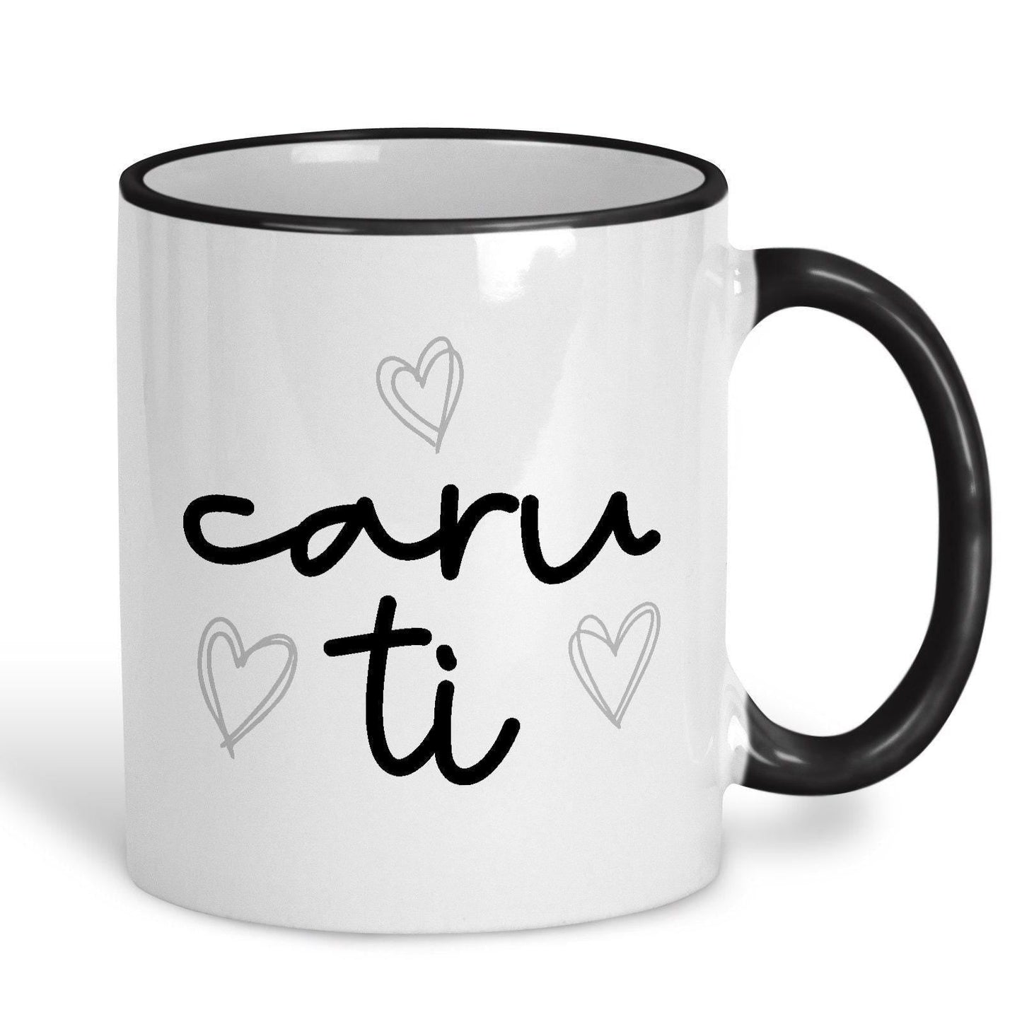 Caru Ti Love You - Welsh Language Dialect - Personalised Ceramic Mug