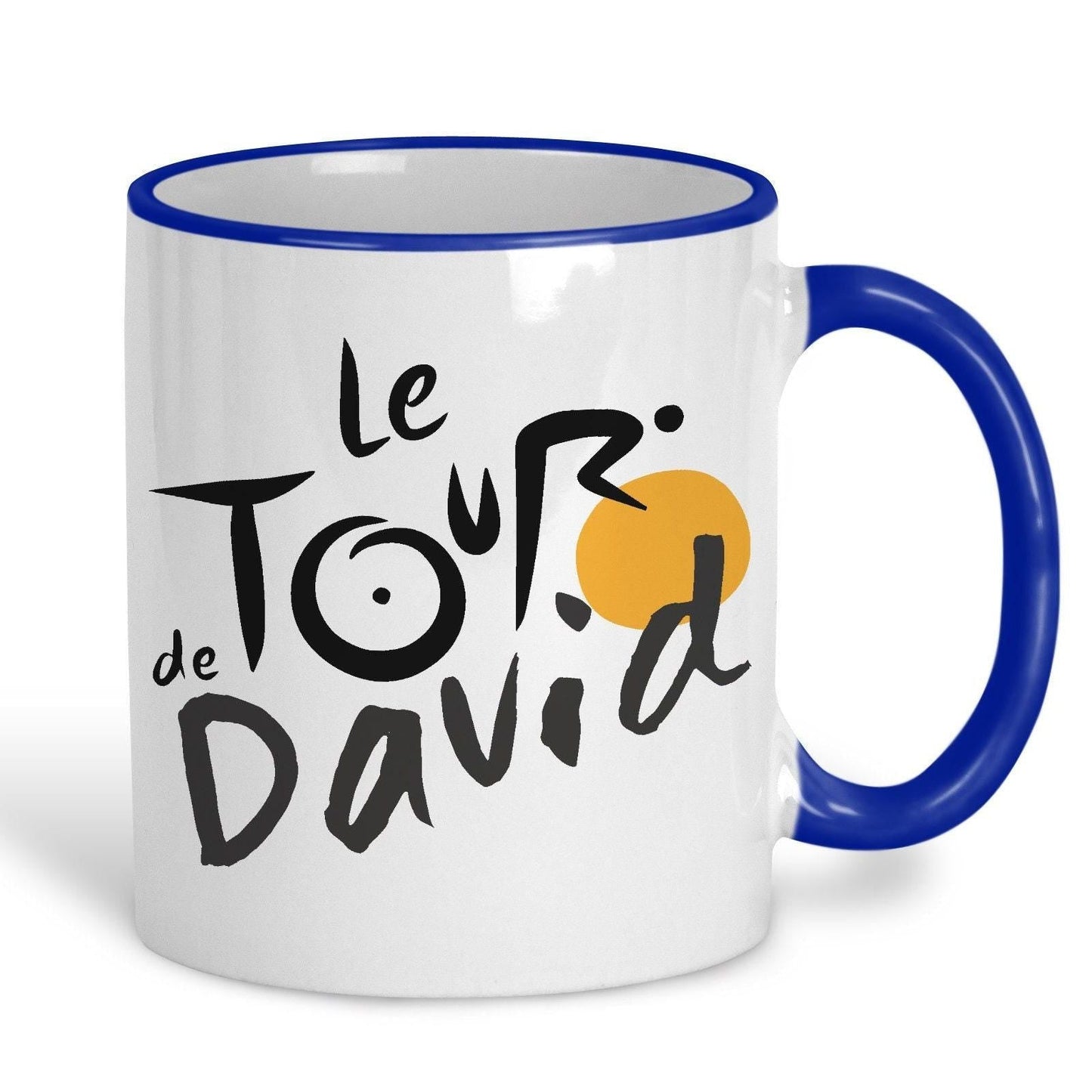 Le Tour De France Personalised Cyclist Ceramic Mug