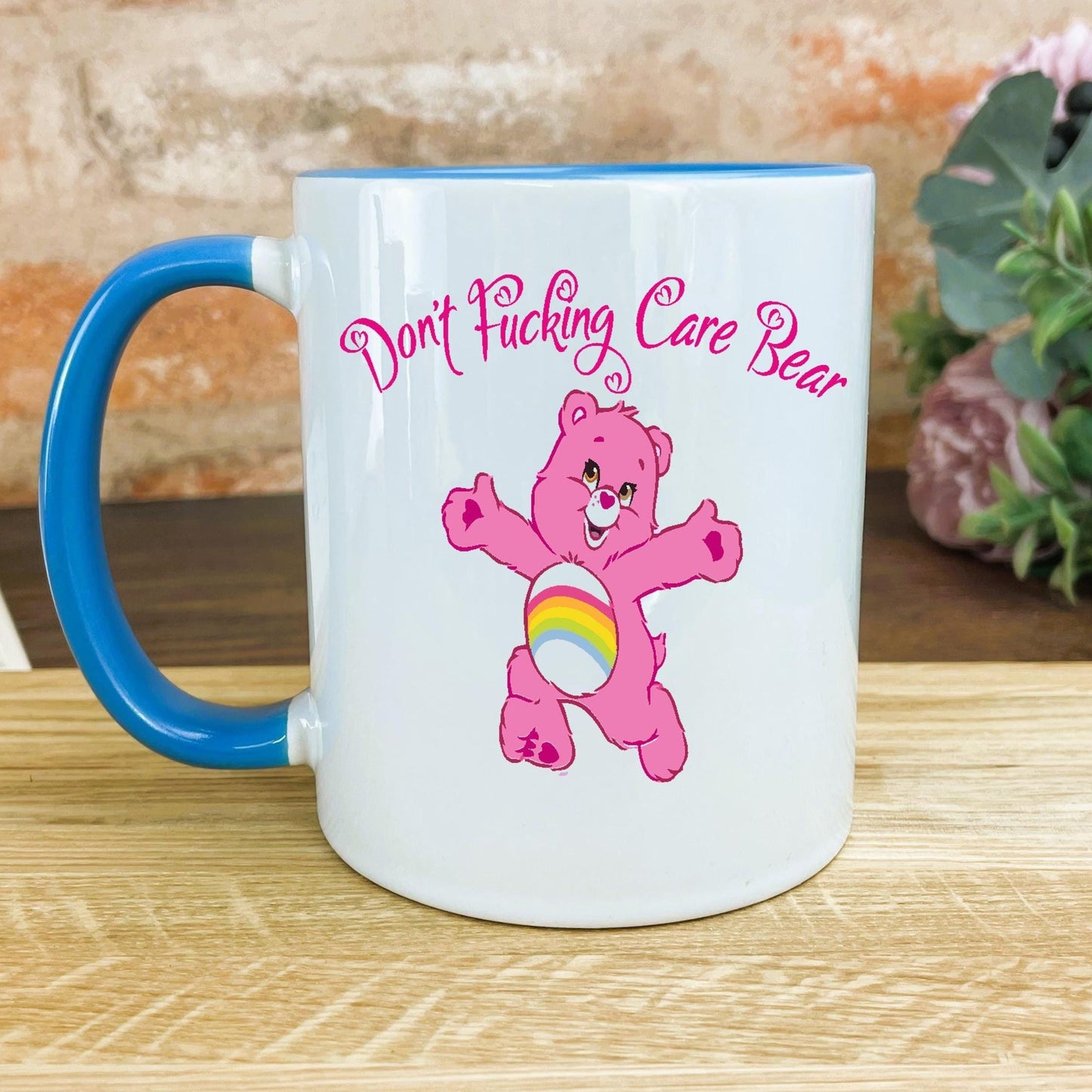 Care Bear "I Don't Care Bear/ F***** Care Personalised Ceramic Mug