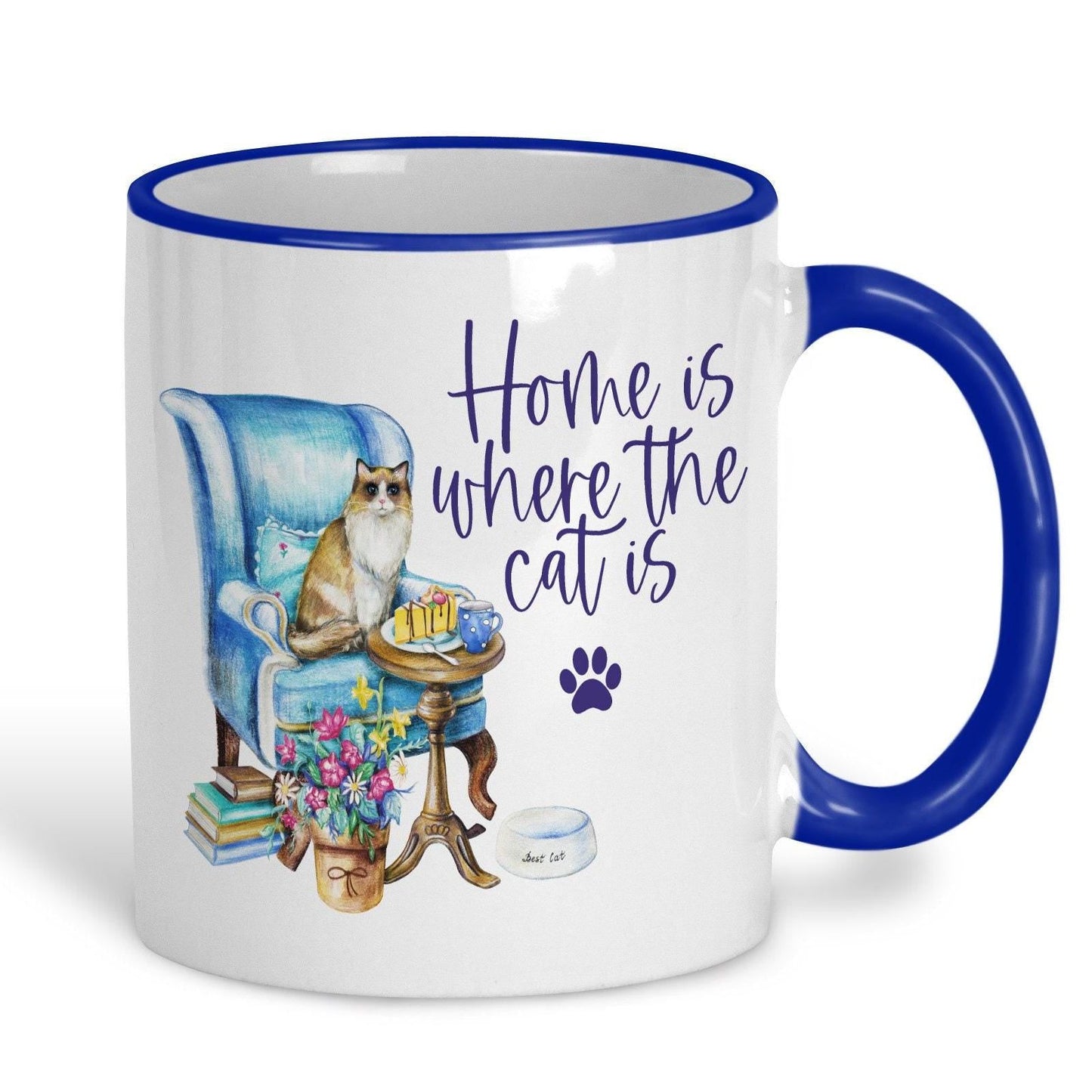 Home Is Where The Cat Is Design Mug