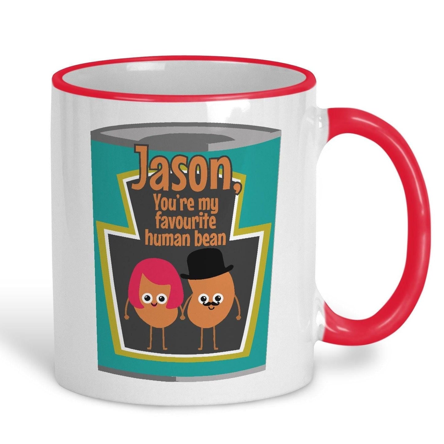 My Favourite Human Bean Baked Beans Heinz Personalised Mug Valentine's Day Boyfriend Girlfriend Gift Partner Love