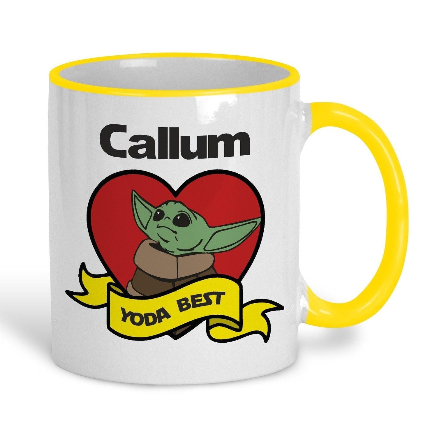Yoda Best Baby Yoda Star Wars Personalised Valentine's Day Ceramic Mug
