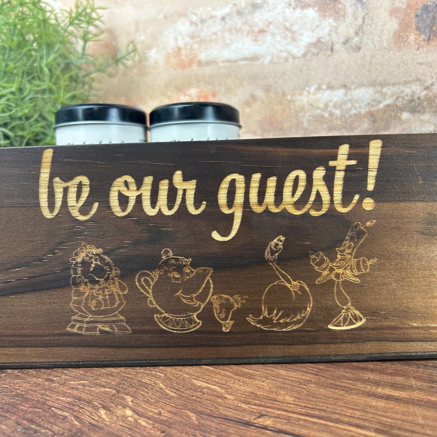 Beauty and the Beast Be Our Guest Kitchen Tidy /Caddy - Funny Cooking Gift - Present Kitchen Decor Housewarming - Disney Movie - Christmas