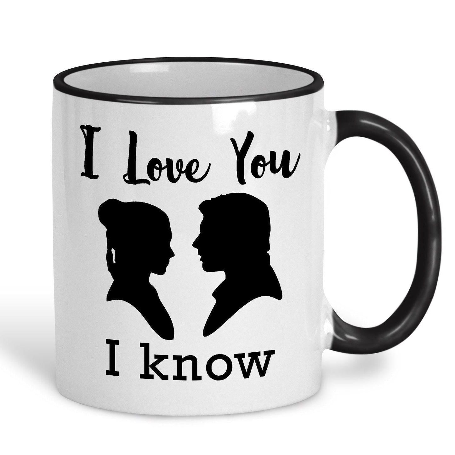 I Love You I Know Hans Solo Princess Leia Star Wars Personalised Mug