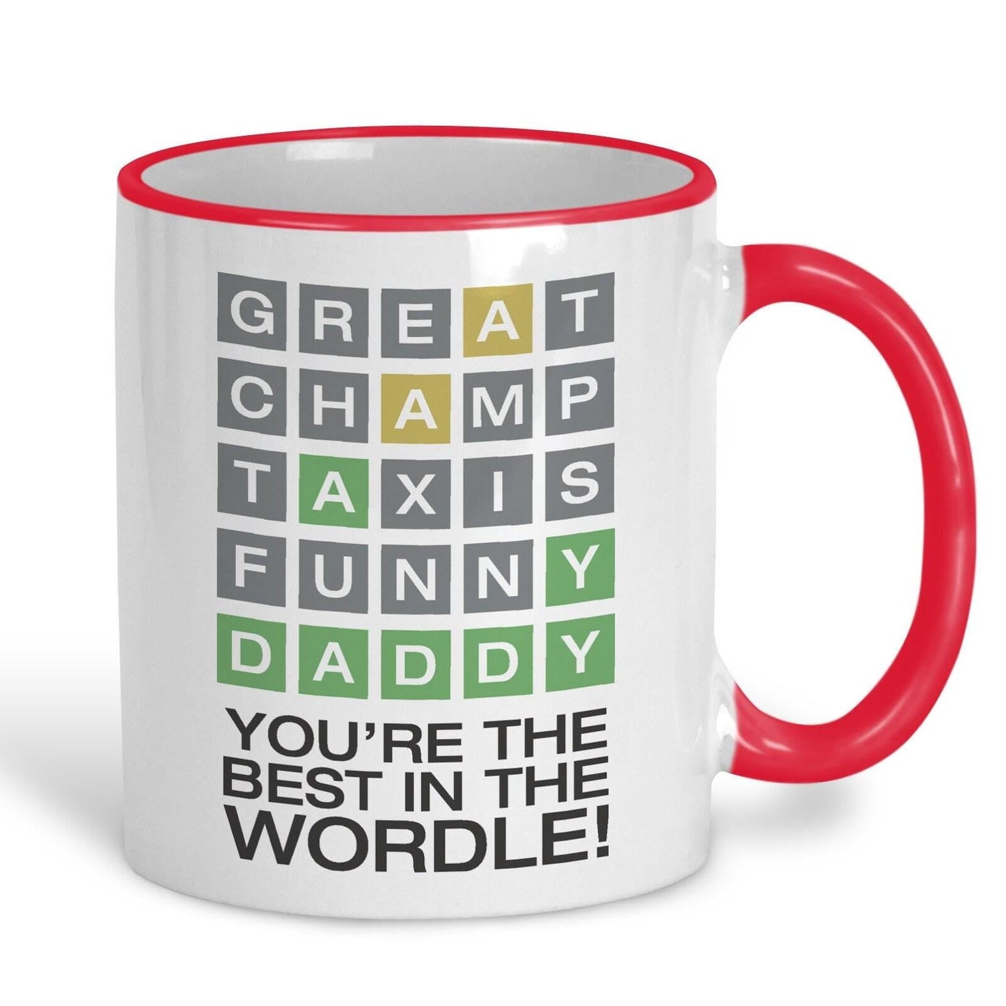 Wordle Best Daddy Father's Day Personalised Mug
