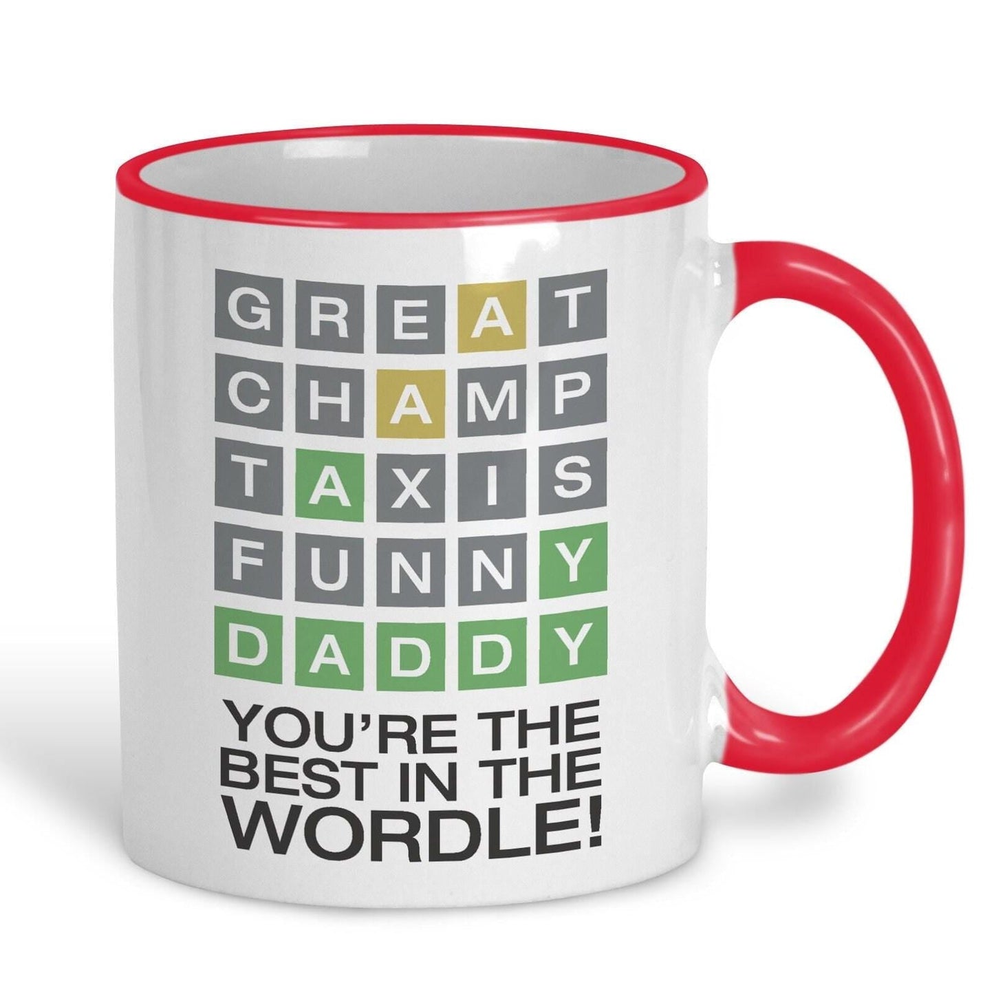 Wordle Best Daddy Father's Day Personalised Mug