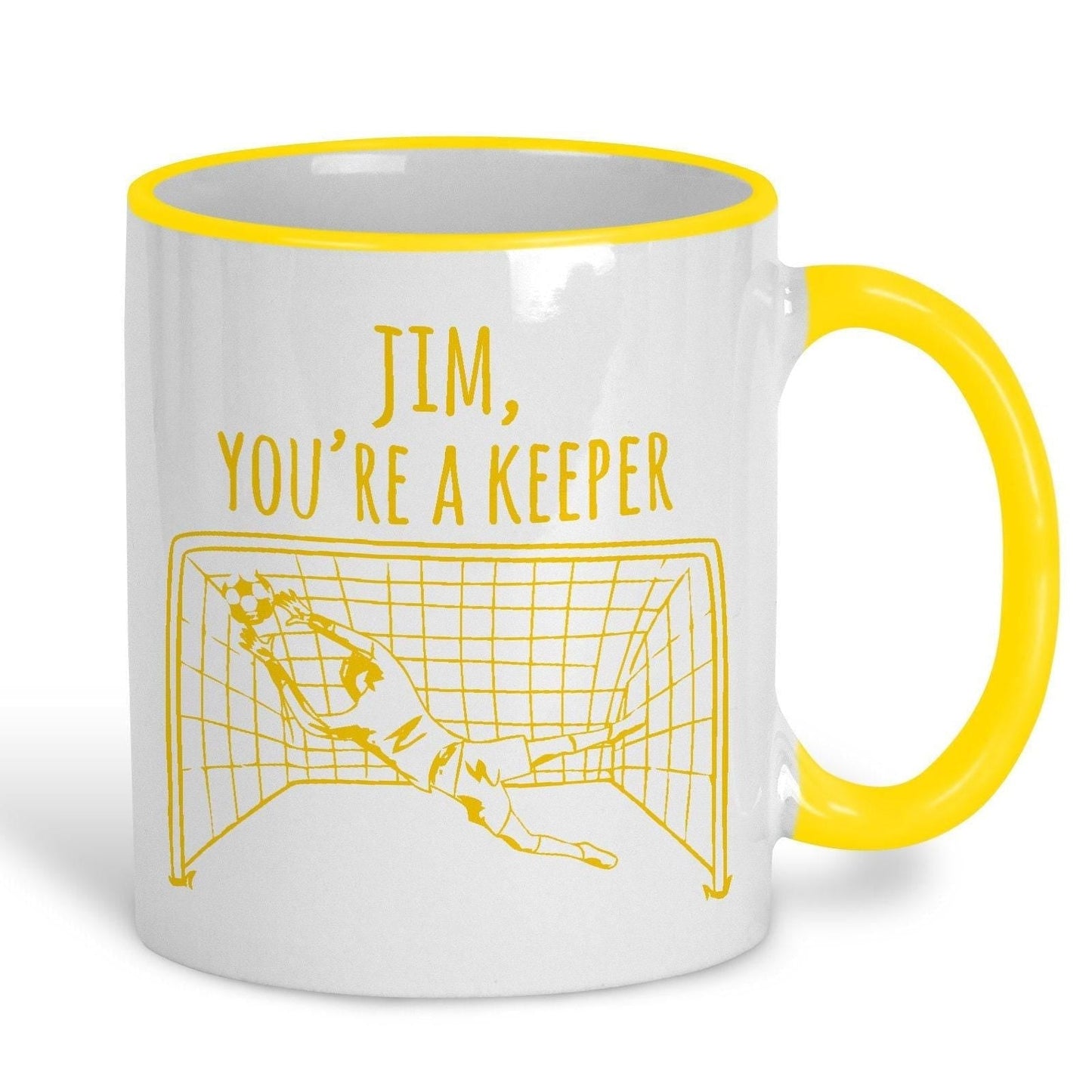 You're A Keeper Football Pun Funny Personalised Mug Valentine's Day Boyfriend Girlfriend Gift Partner