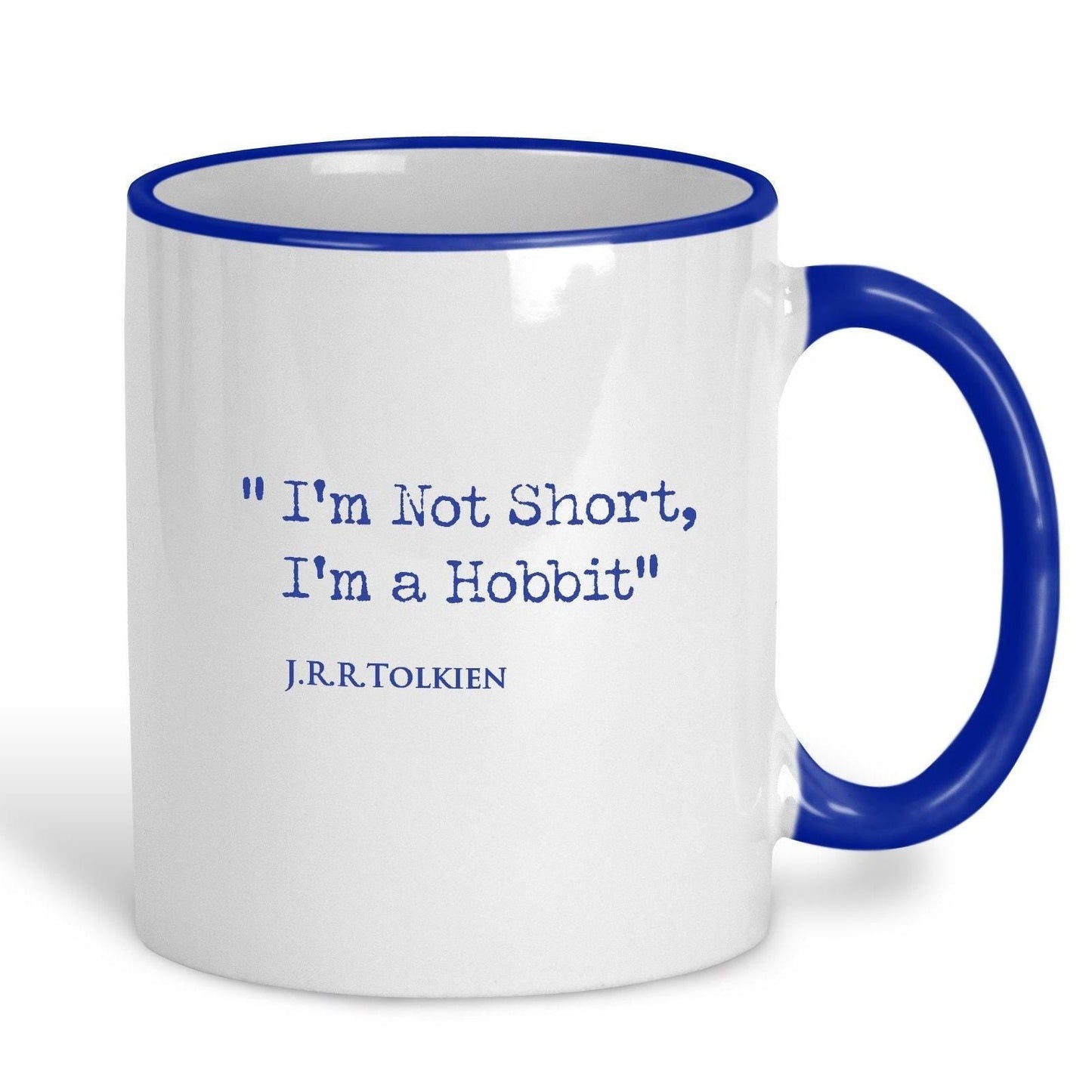 J.R.R Tolkien Quote "I'm Not Short, I'm a Hobbit" Classic Literature Ceramic Mug