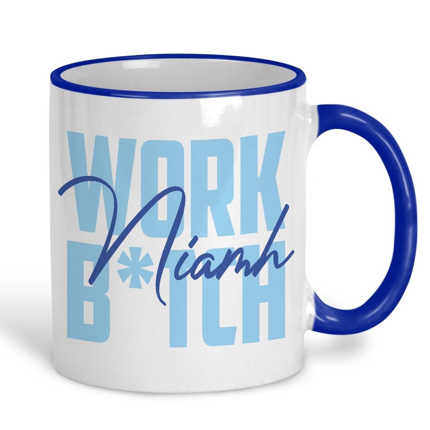 Work B*tch Britney Spears Quote Personalised Mug Gift Y2K Colourful Pastel Gift Work Bitch