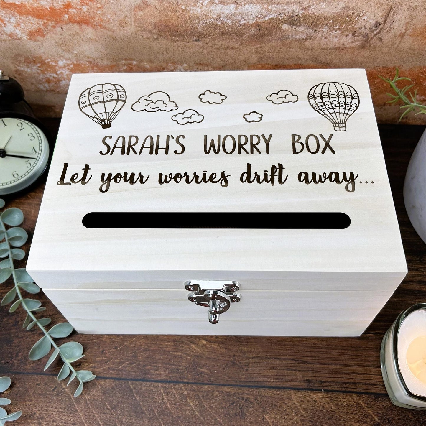 Hot Air Balloon Worry Box - Primary School Personalised Dropbox