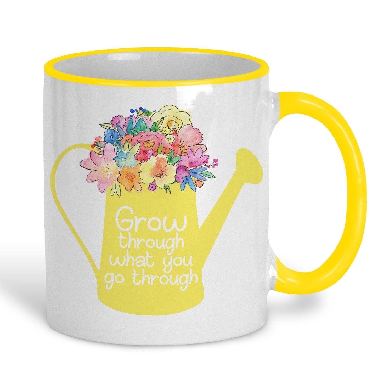 Grow Through What You Go Through Mug Personalised Positivity