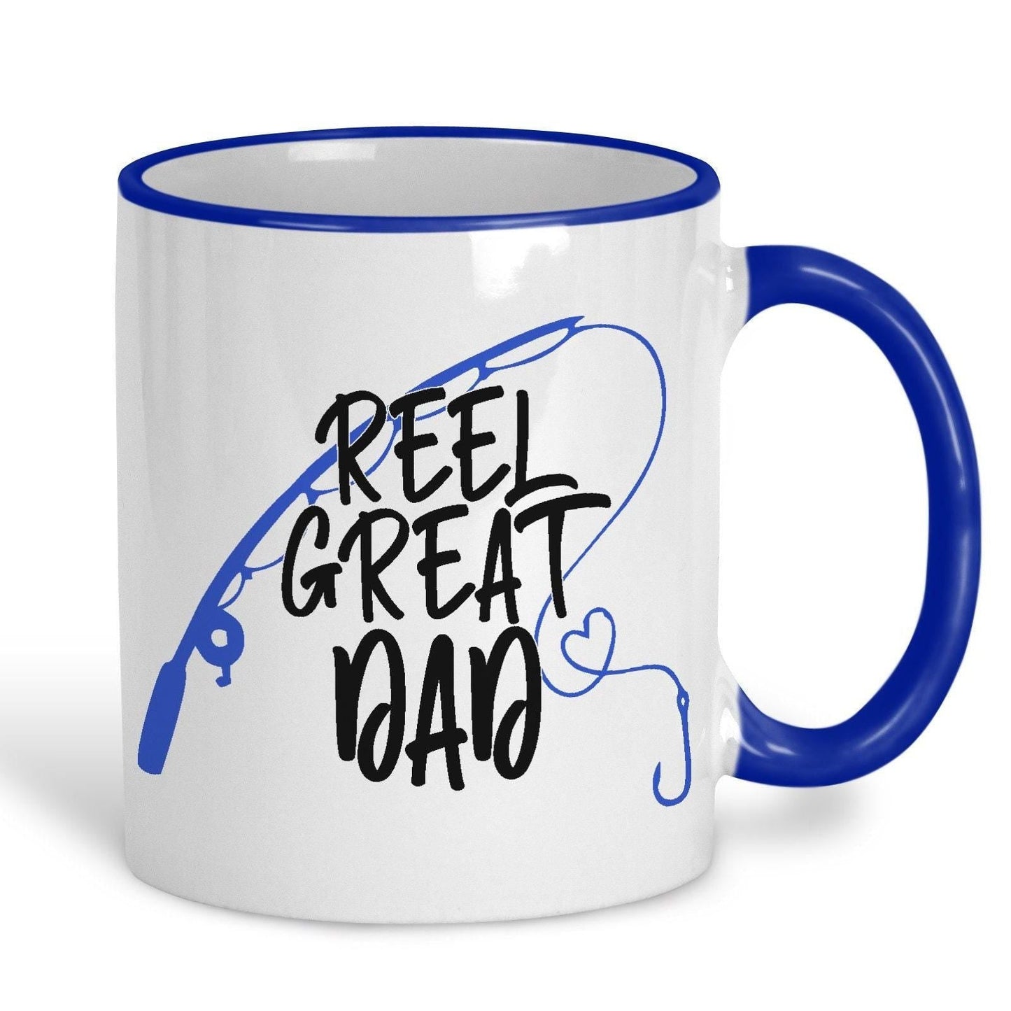 Reel Great Dad Fishing Fisher Father's Day Personalised Mug