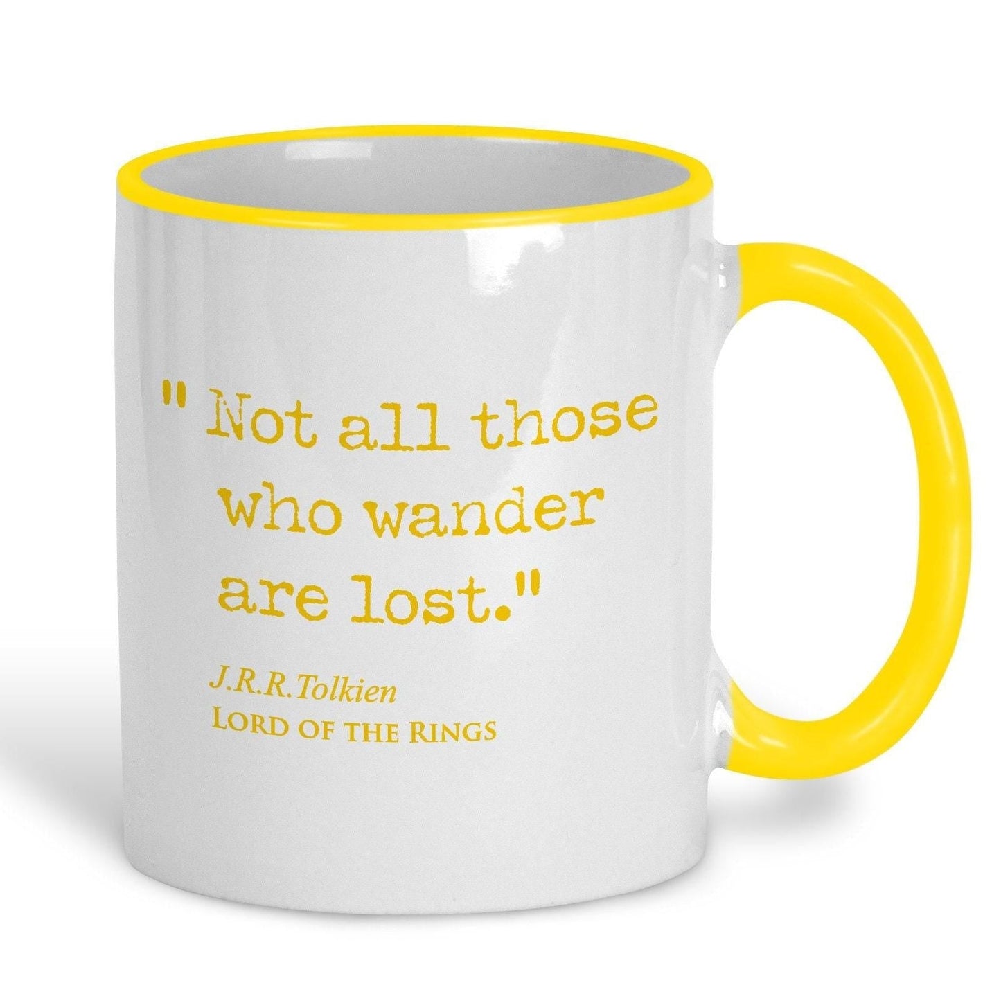 Lord of the Rings J.R.R Tolkien Book Quote "Not all those who wander are lost" Classic Literature Mug