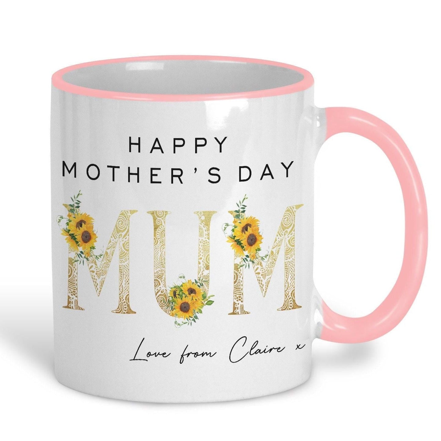 Sunflowers Mother's Day Personalised Ceramic Mug