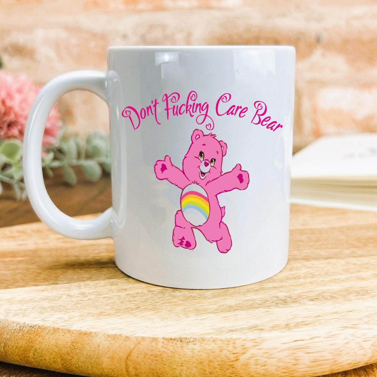 Care Bear "I Don't Care Bear/ F***** Care Personalised Ceramic Mug
