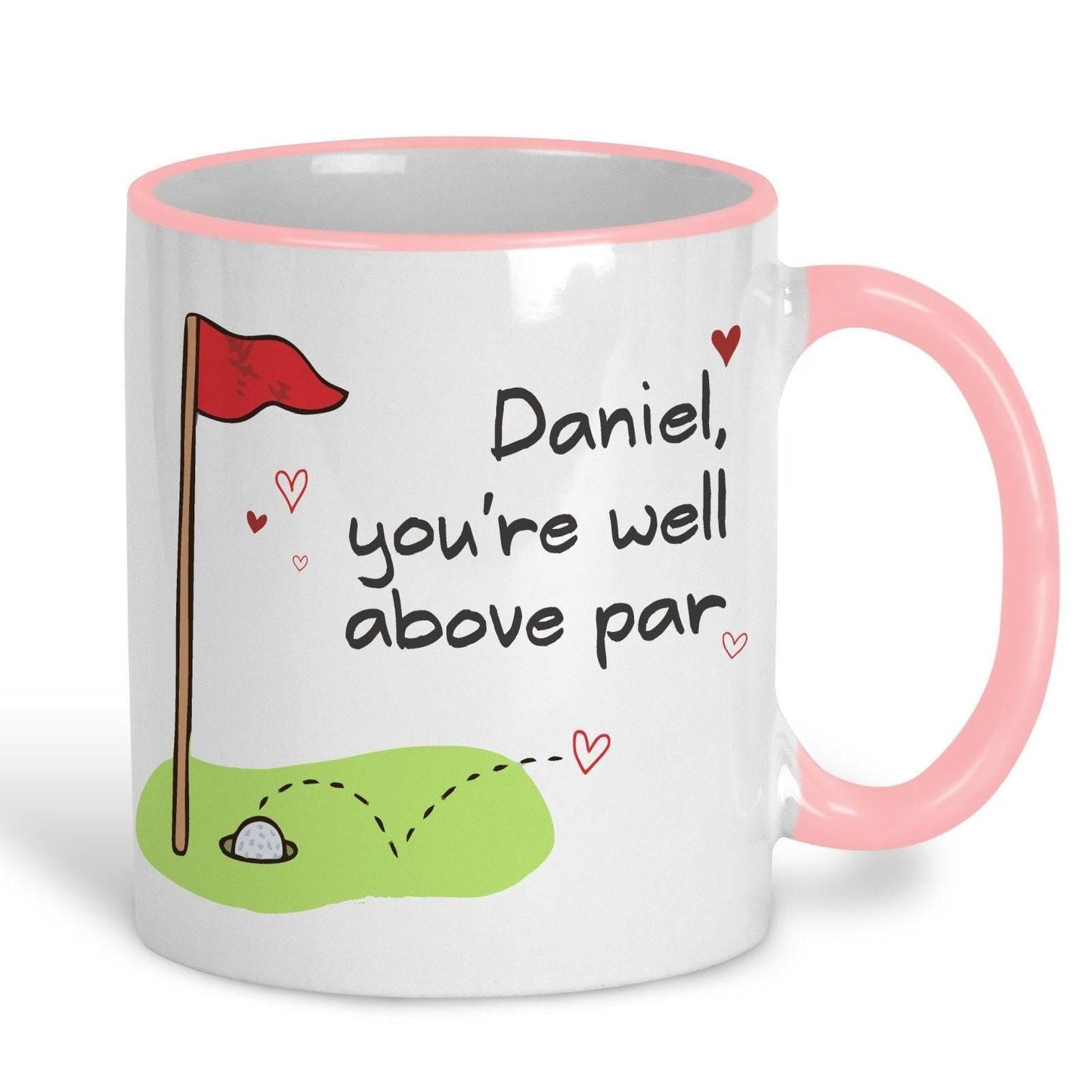 You're Well Above Par Love Golfer Personalised Ceramic Mug