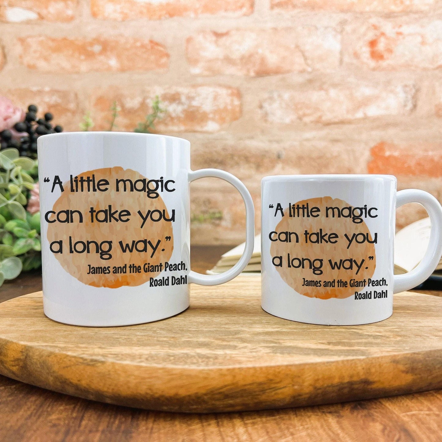 James and the Giant Peach Children's Book Quote Literature Personalised Gift Mug Polymer First Unbreakable