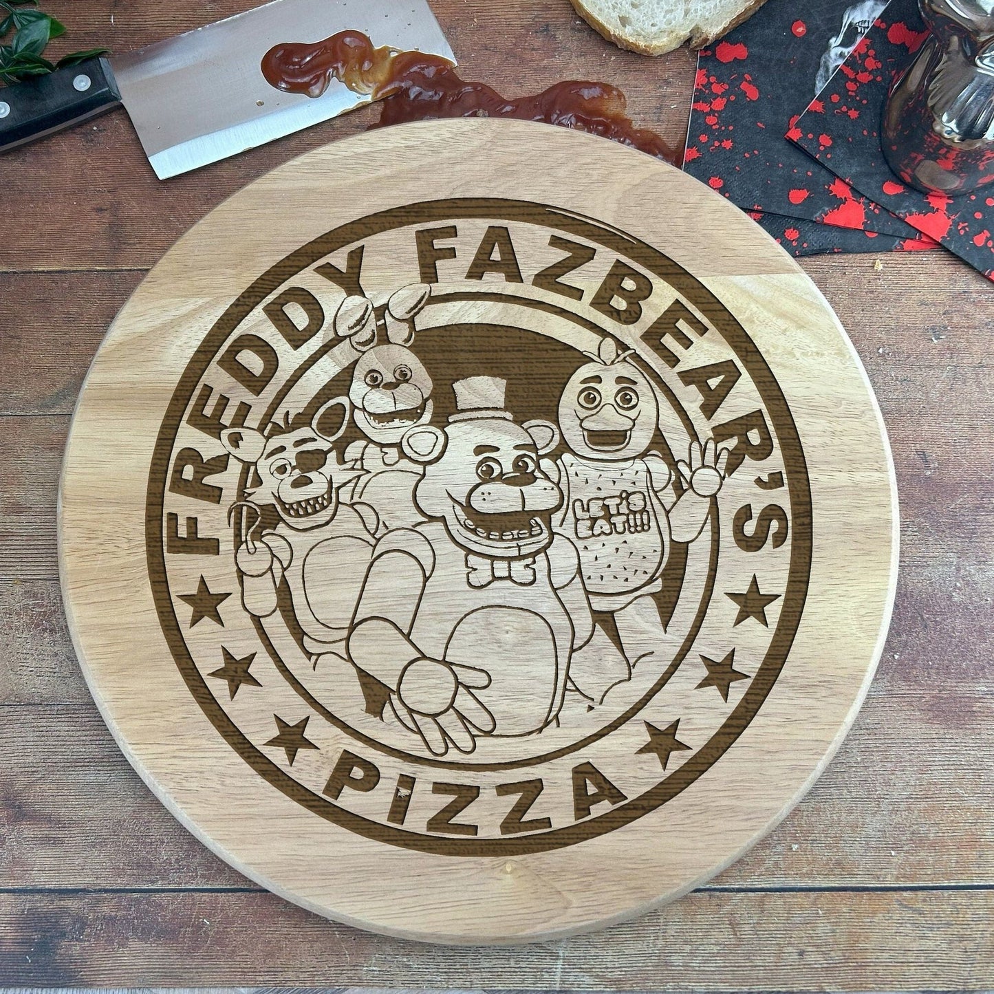 Five Nights At Freddy's FNAF Horror Movie - Fazbear's Pizza Paddle Board
