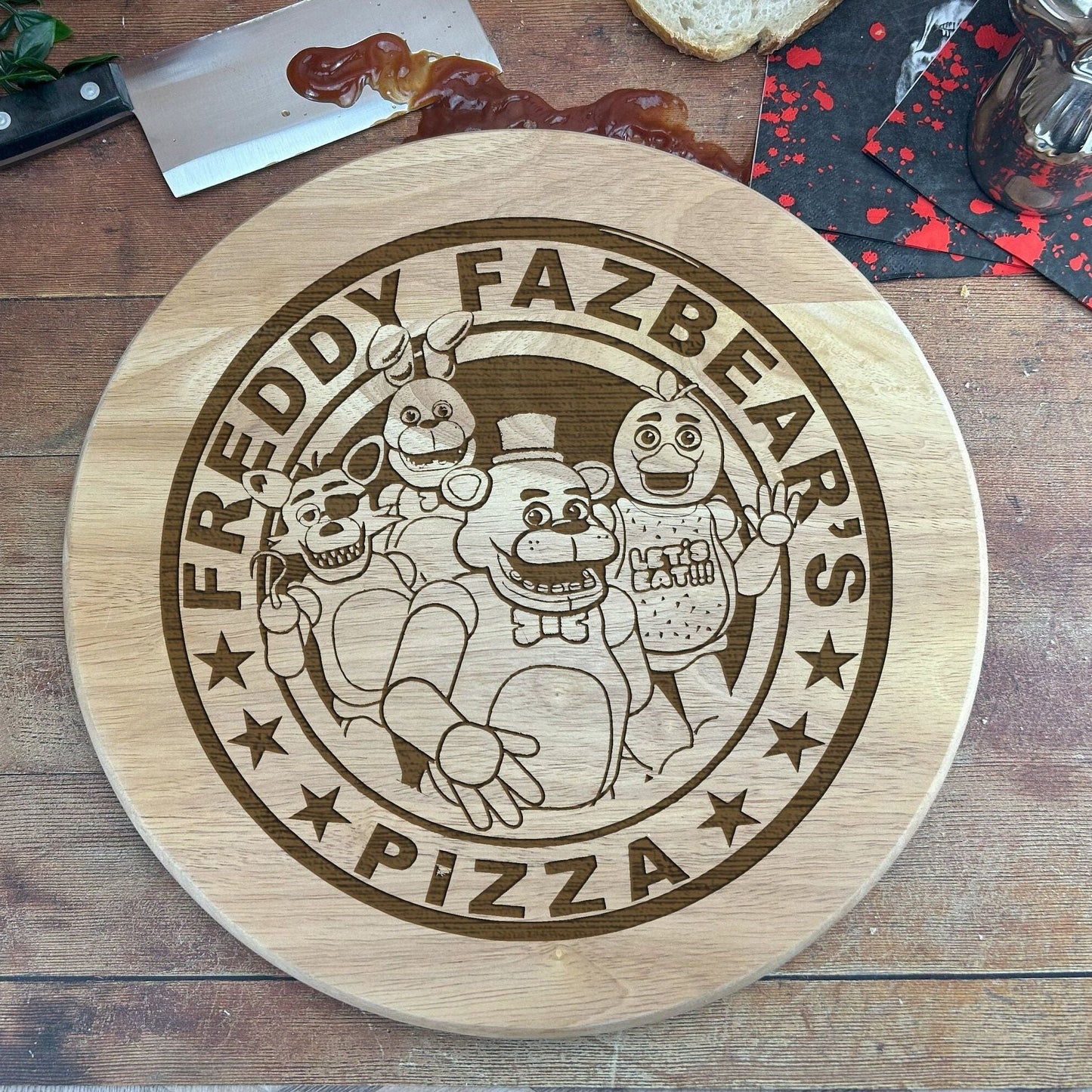 Five Nights At Freddy's FNAF Horror Movie - Fazbear's Pizza Paddle Board