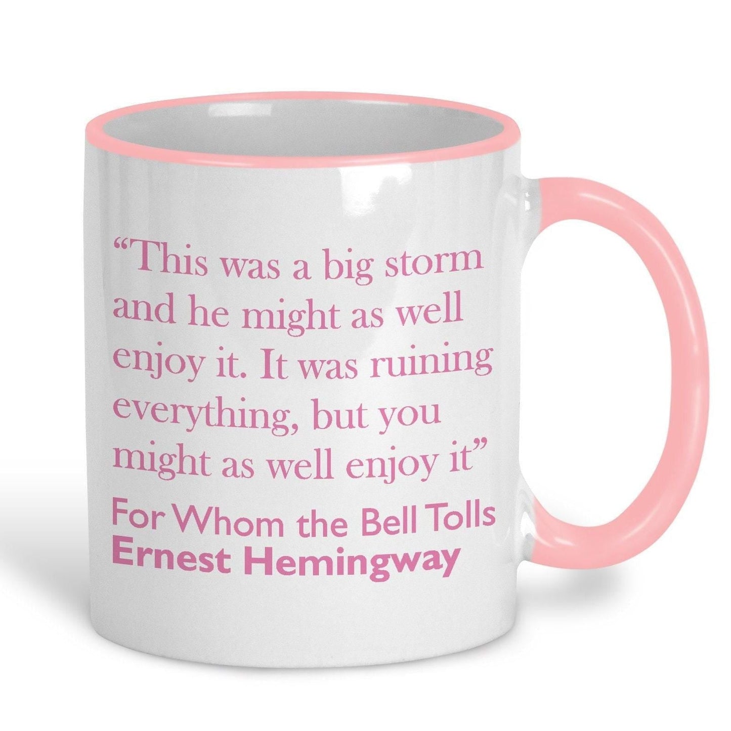 Ernest Hemmingway For Whom The Bell Tolls Book Quote Mug