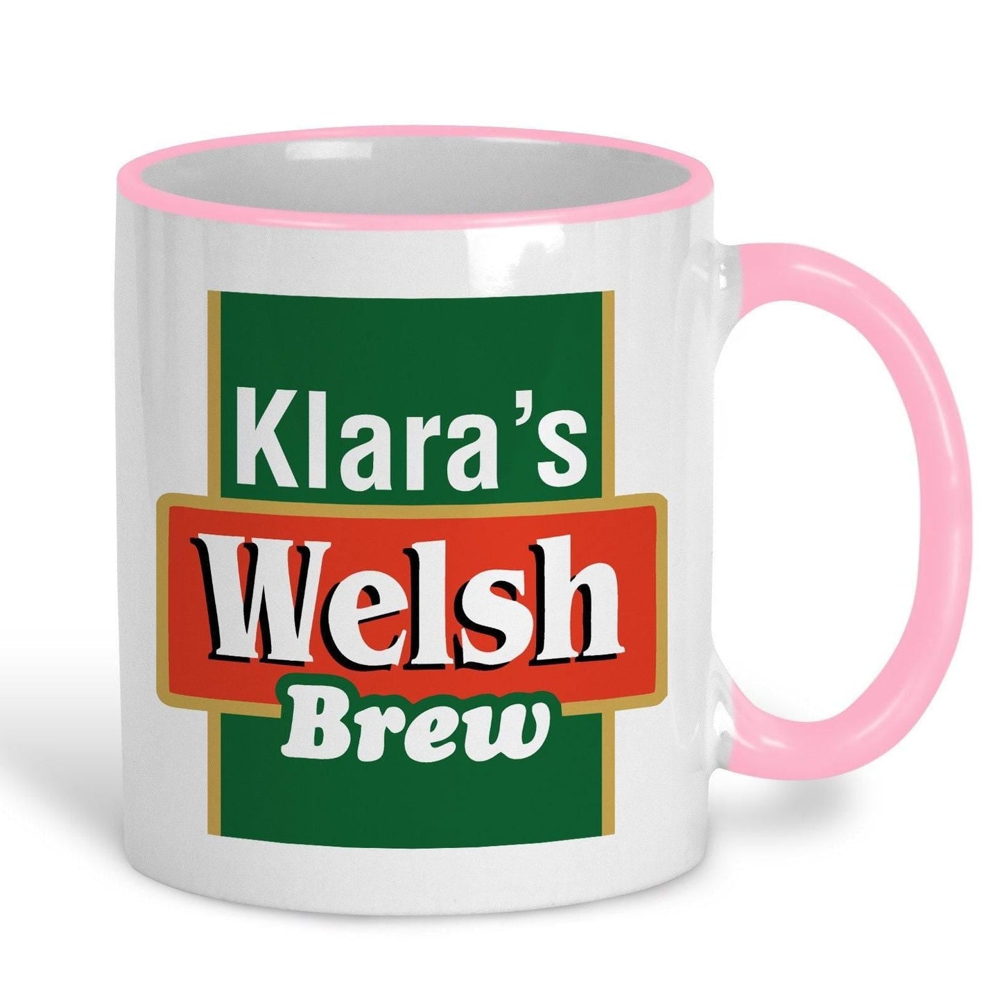Welsh Brew Tea - Personalised Ceramic Mug - Regional Gift - Perfect for Friend and Family.
