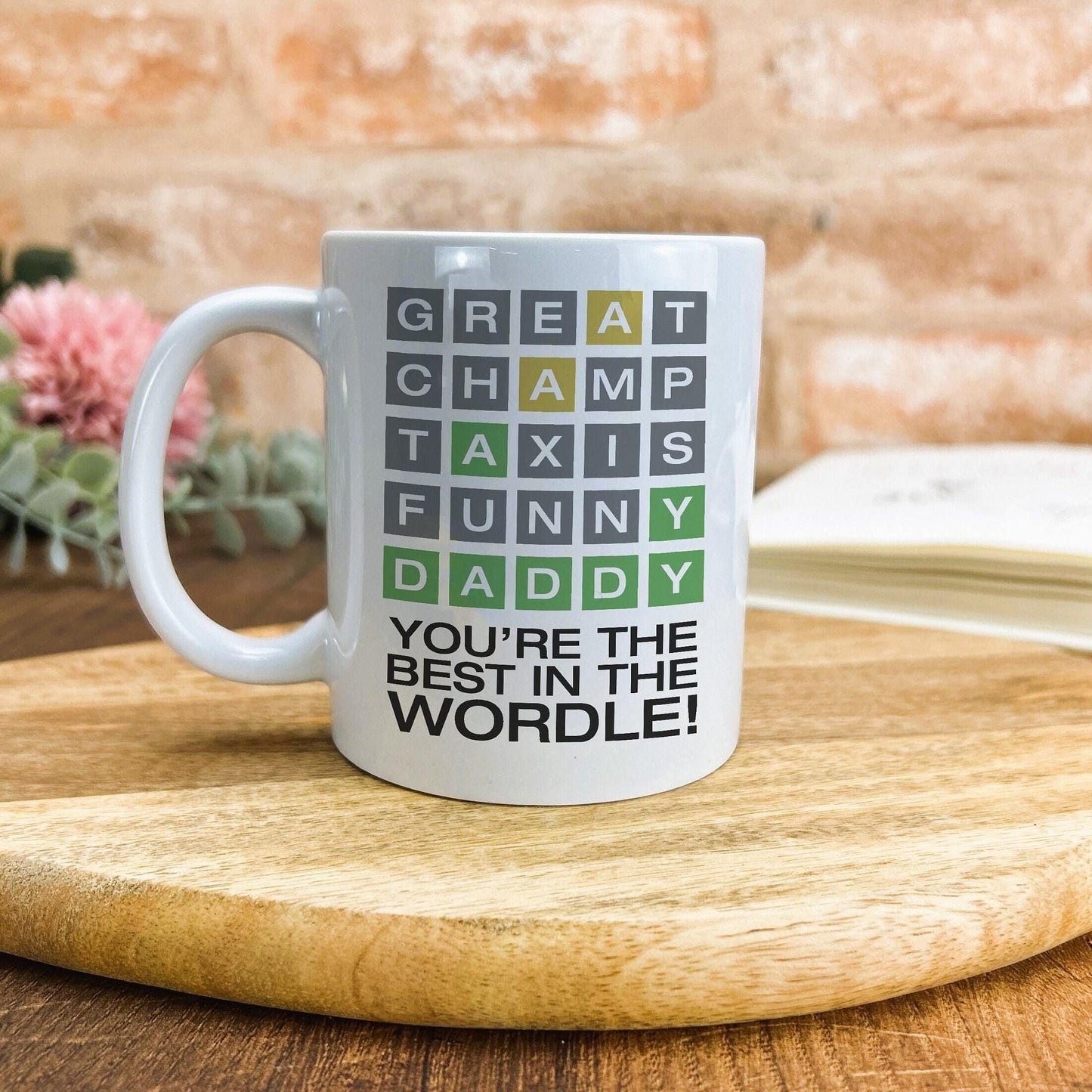 Wordle Best Daddy Father's Day Personalised Mug