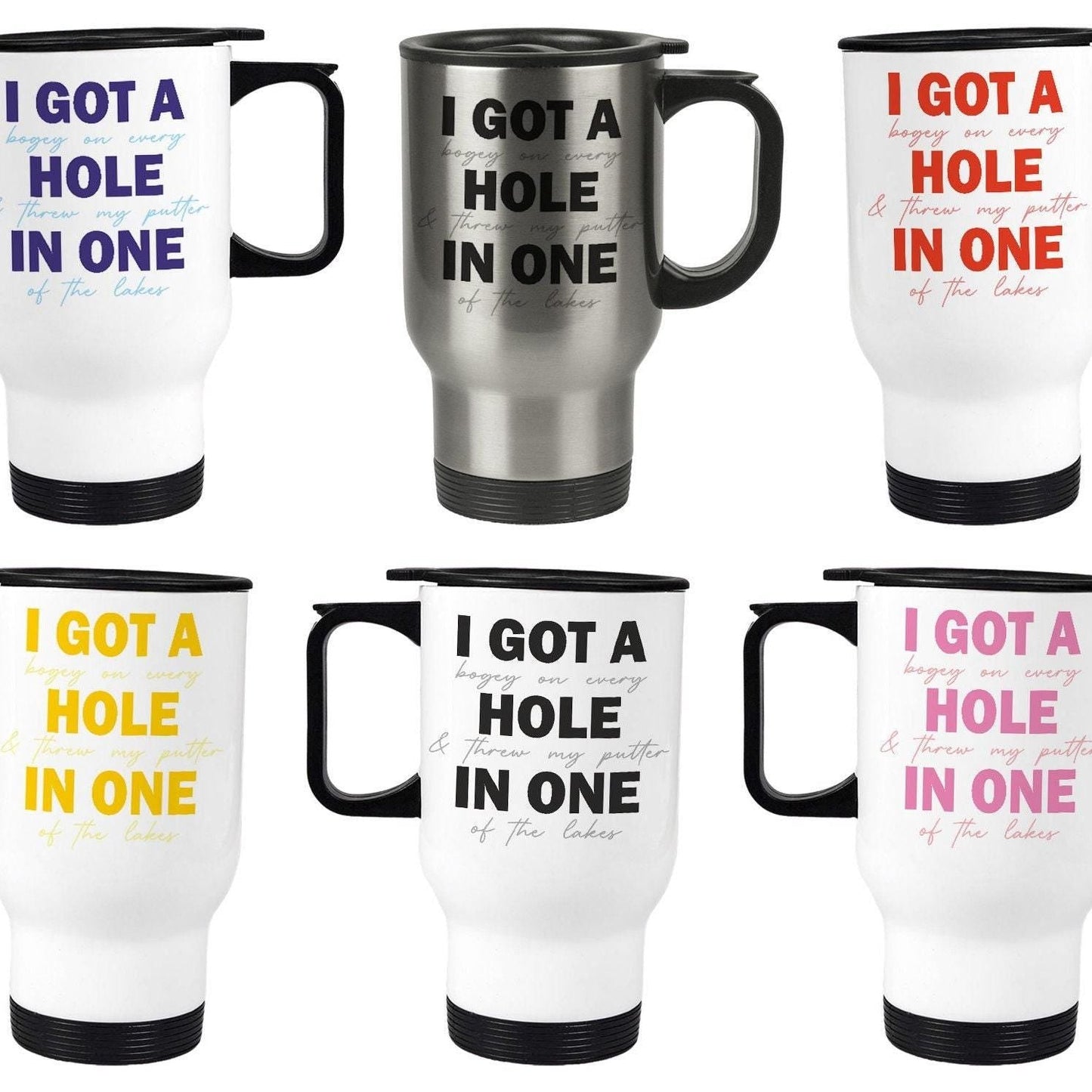 I Got A Hole In One Golf Personalised Travel Mug Golfer Gift