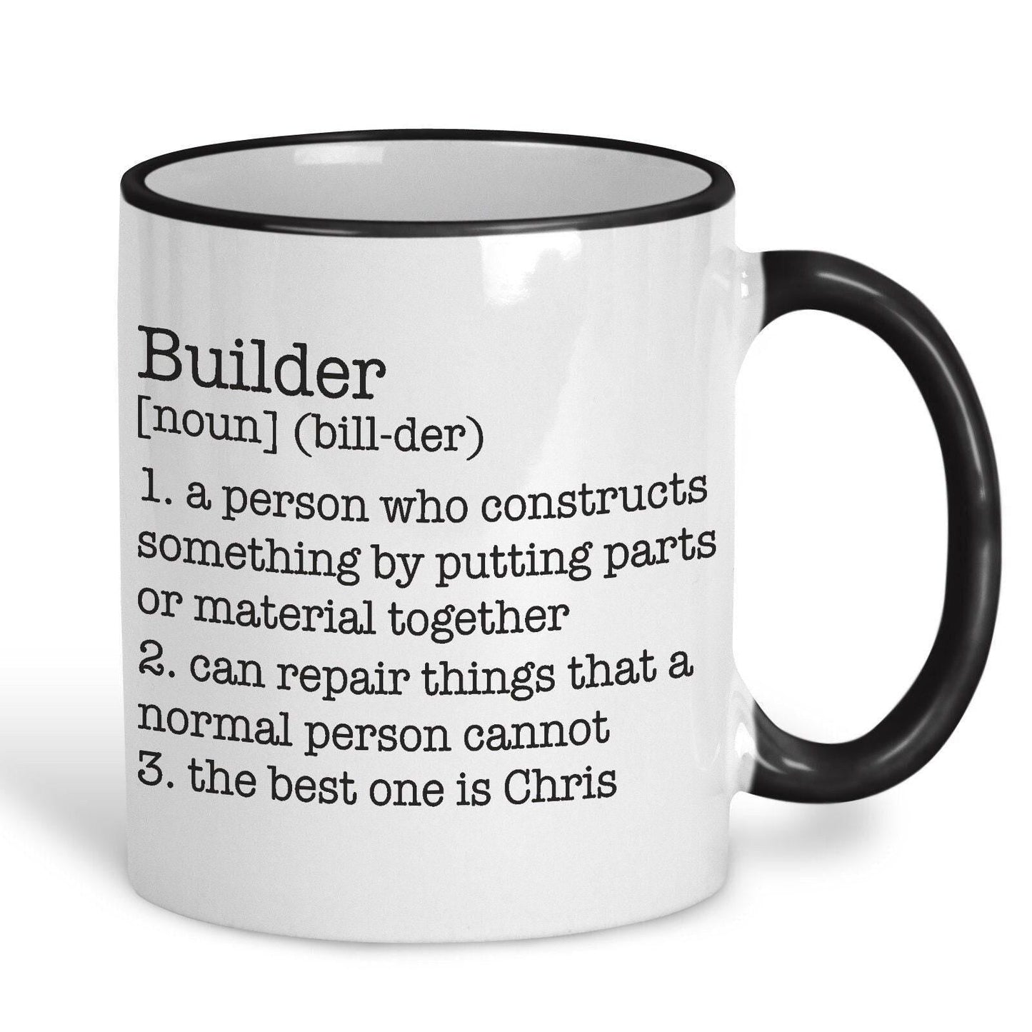 Builder Definition Personalised Ceramic Mug