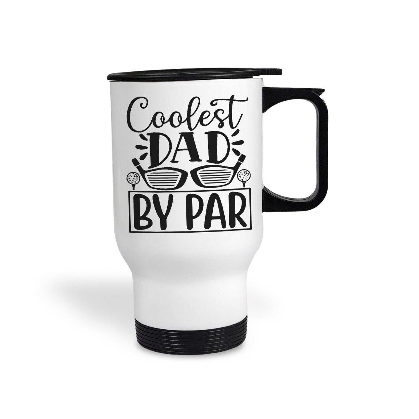 Coolest Dad By Par Father's Day Golf Joke Personalised Travel Mug