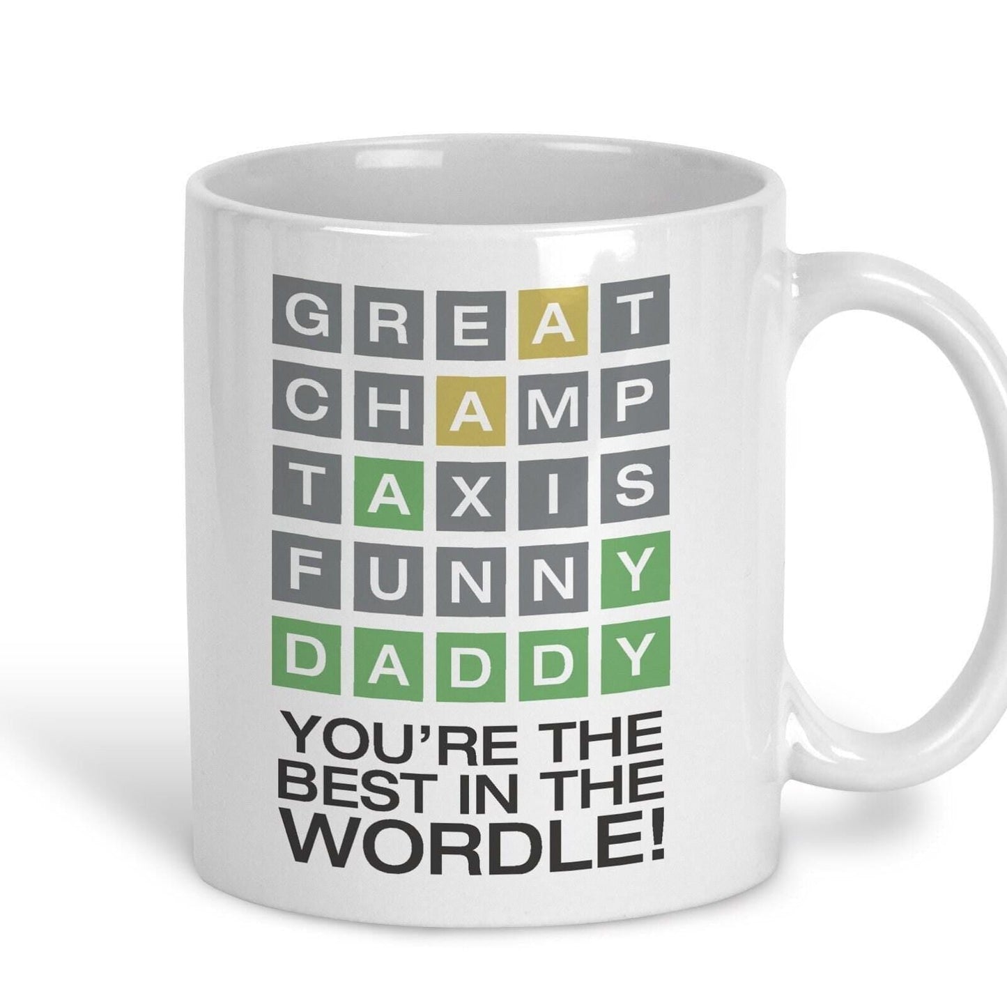 Wordle Best Daddy Father's Day Personalised Mug