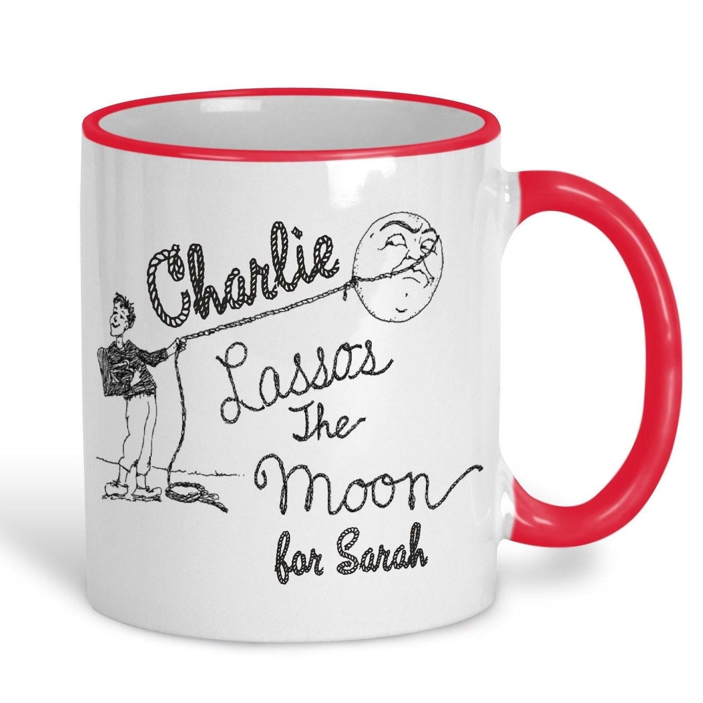 Its A Wonderful Life Lasso The Moon Personalised Valentine's Day Ceramic Mug