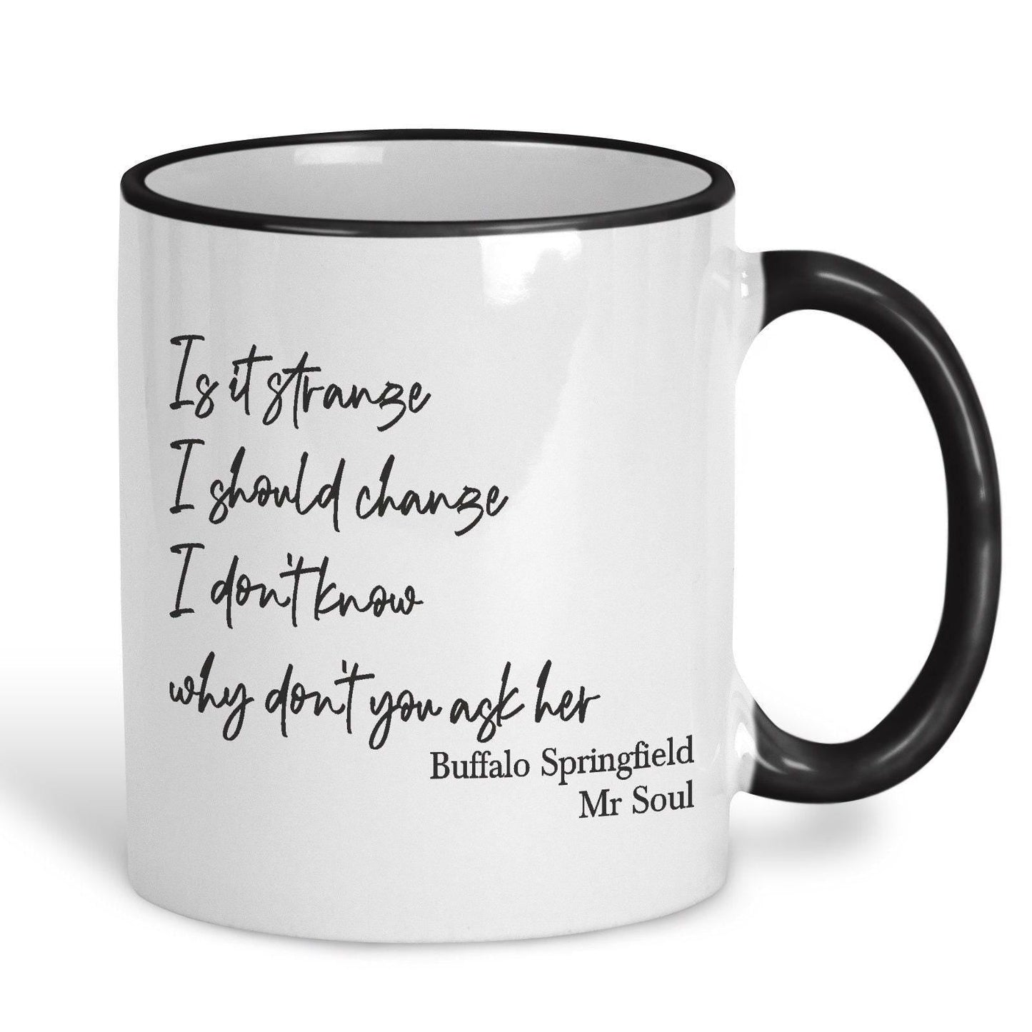 Buffalo Springfield Mr Soul 60s Mug Personalised