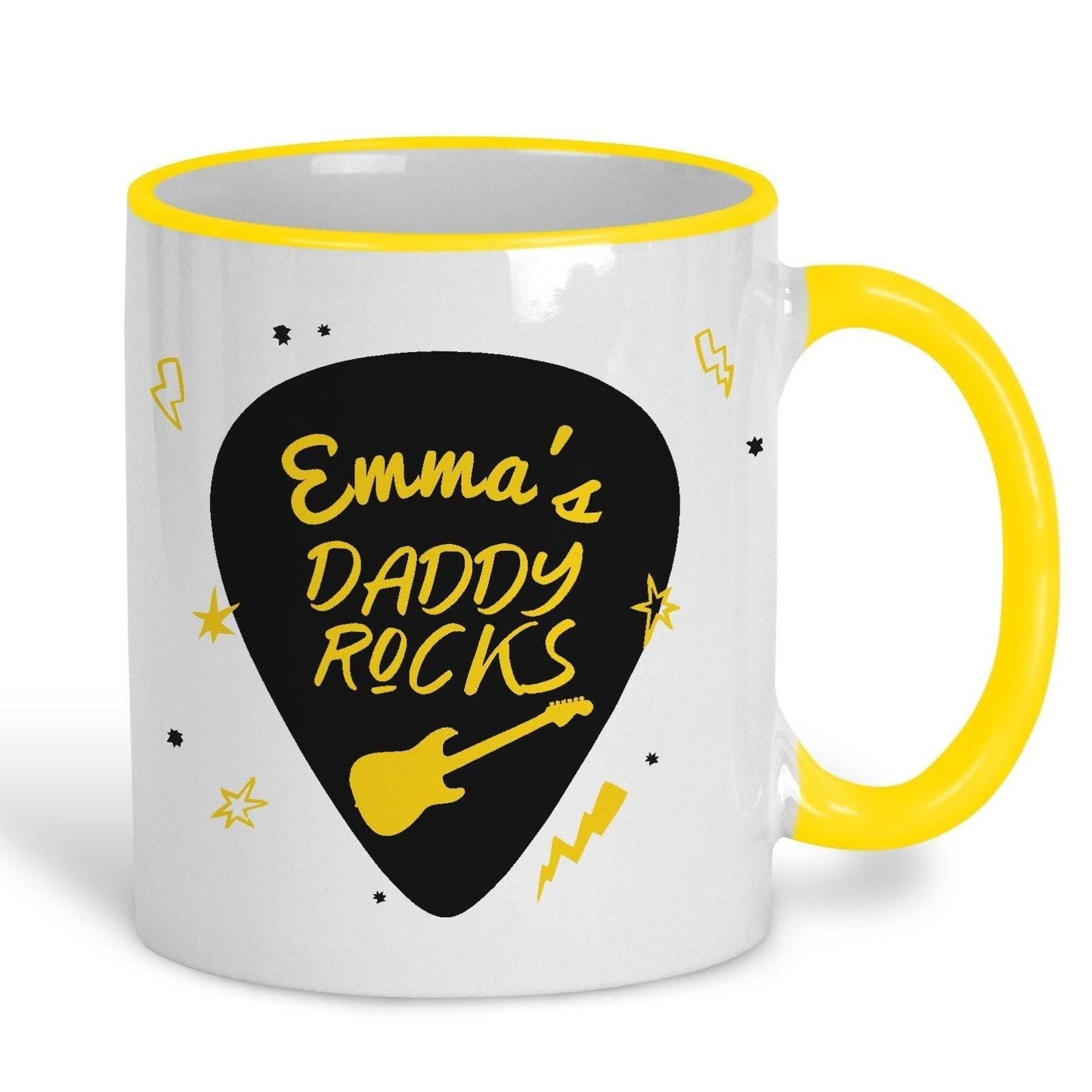 Daddy Rocks Father's Day Personalised Ceramic Mug