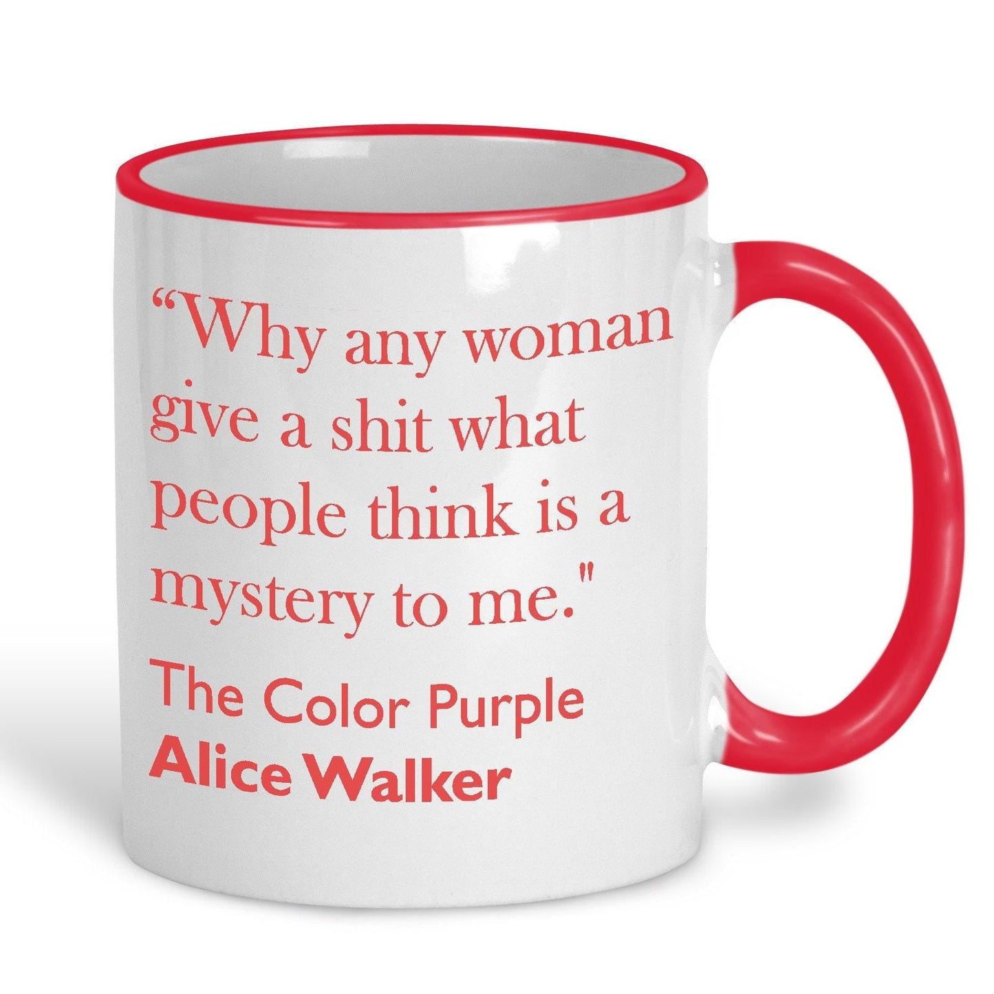 Alice Walker The Color Purple Literary Quote Mug