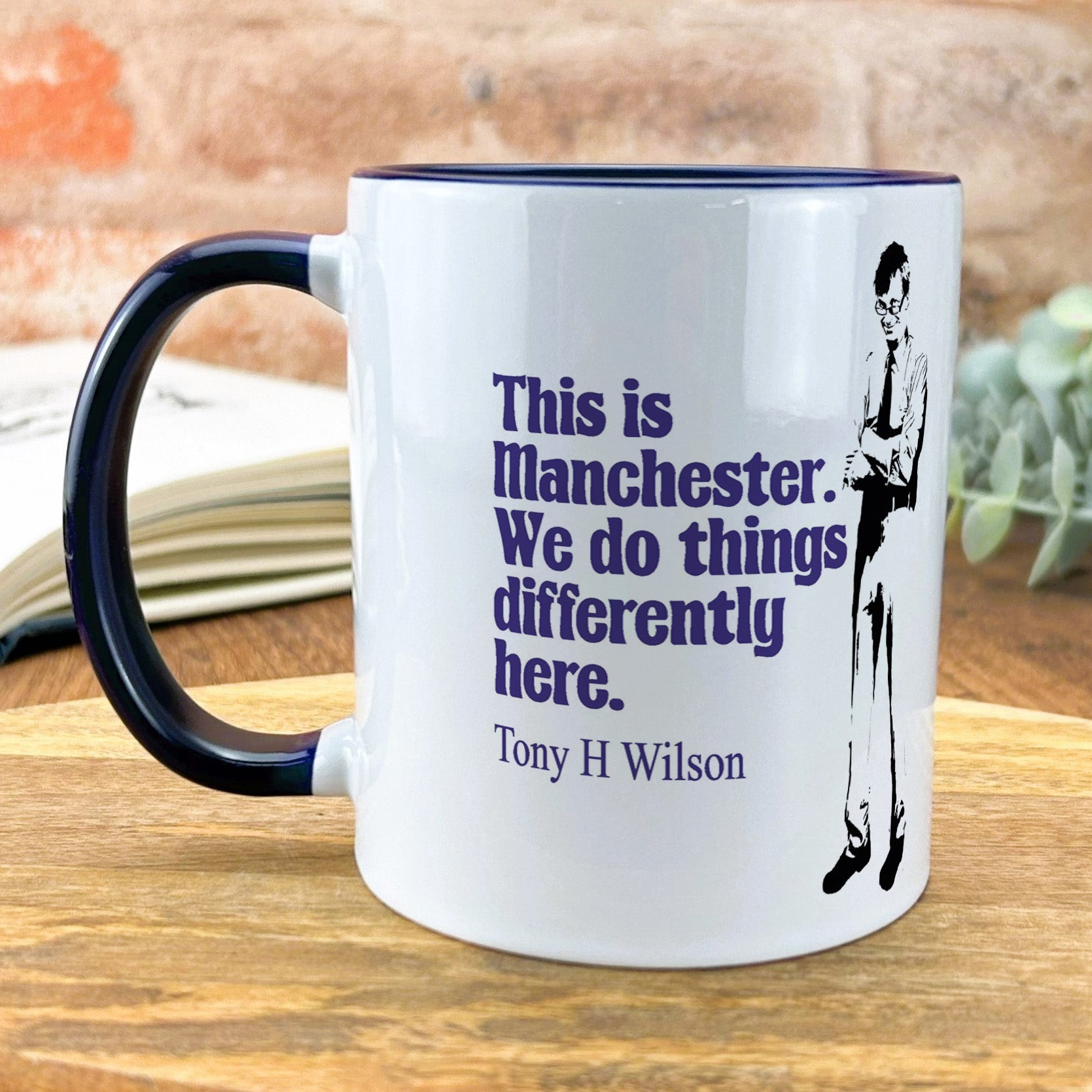 a coffee mug with a quote on it