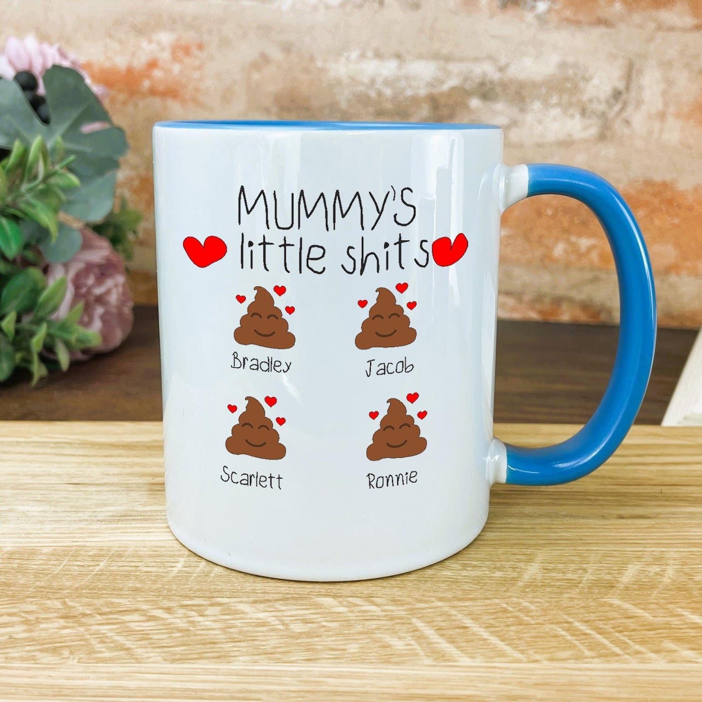 Mum Little Shits Personalised Mothers Day Ceramic Mug