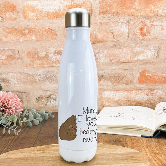 I Love You Beary Much Water Bottle Mother's Day Present Gift For Mum Mummy Birthday