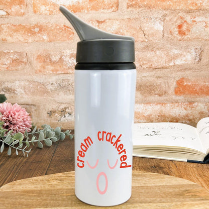 Cream Crackered - Cockney Rhyming Slang Dialect - Personalised Water Bottle