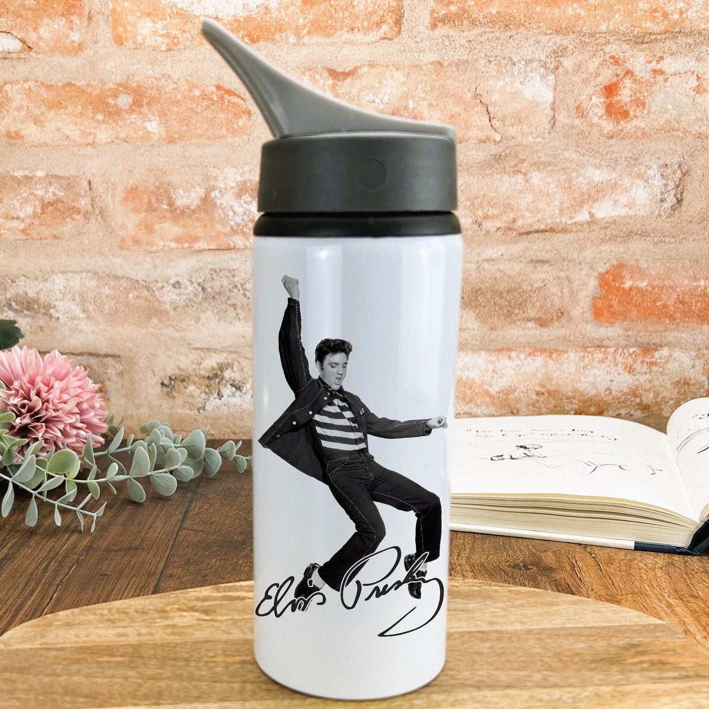 Elvis Presley Personalised Water Bottle Gift