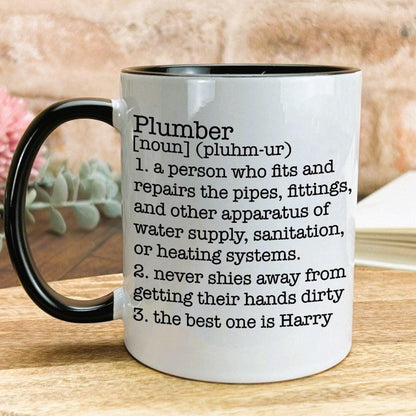 Plumber Definition Personalised Ceramic Mug