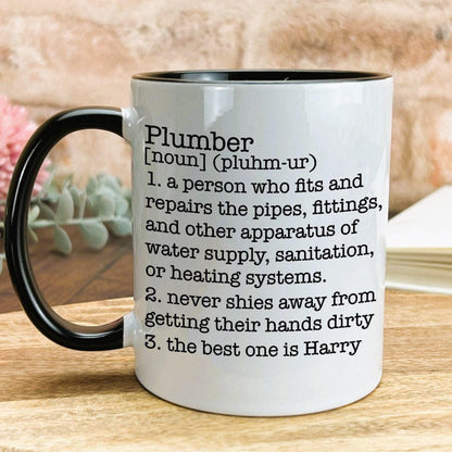 Plumber Definition Personalised Ceramic Mug