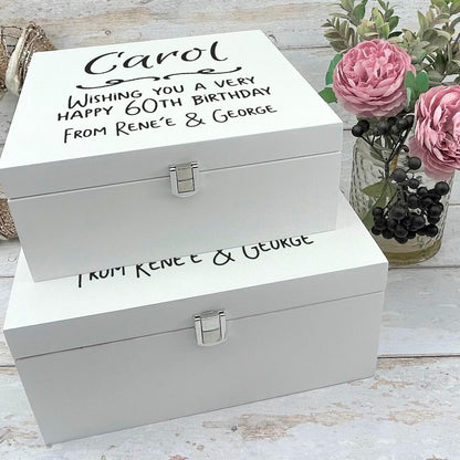 Keepsakes Treasured Memories - Memory Keepsake Box - Personalised Gift