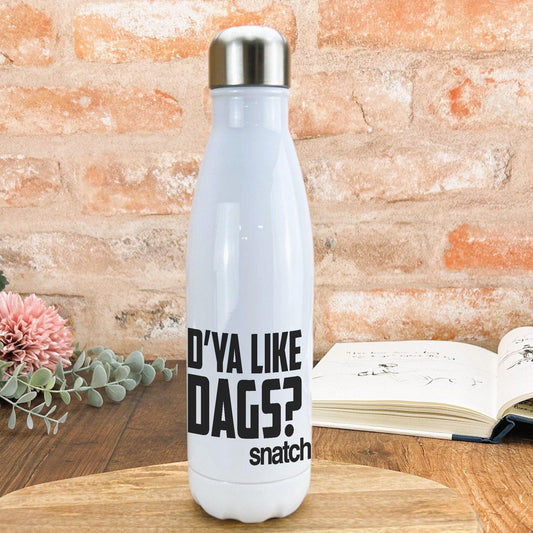 Snatch "D'ya like dags?" Water Bottle Personalised Movie Gift